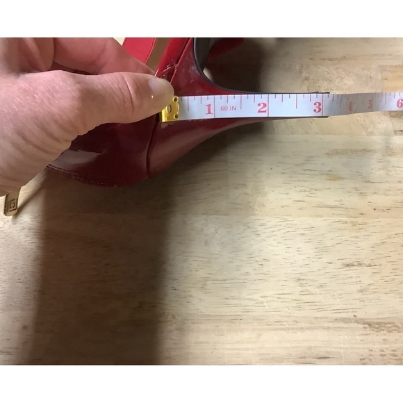 Liz Claiborne Red Patent Leather Heels Size 10M - Picture 10 of 10